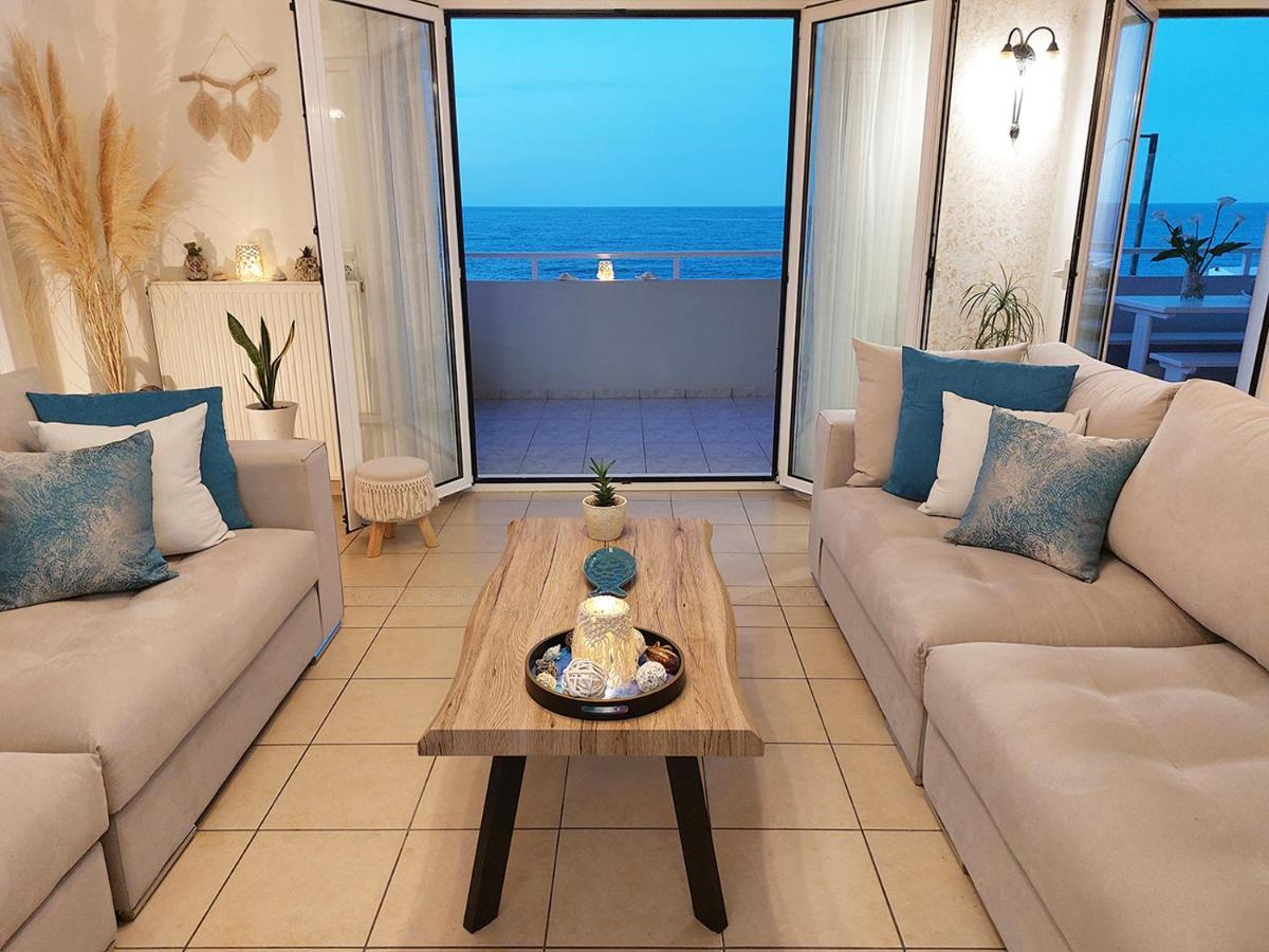 Amazing Beachfront Apartment In Hersonissos Eksteriør bilde
